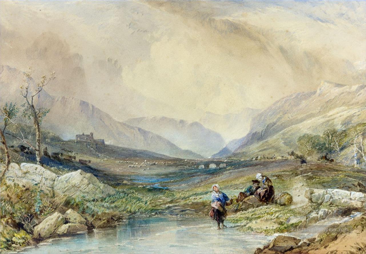 Paysage de la vallée écossaise Samuel Bough Peintures à l'huile